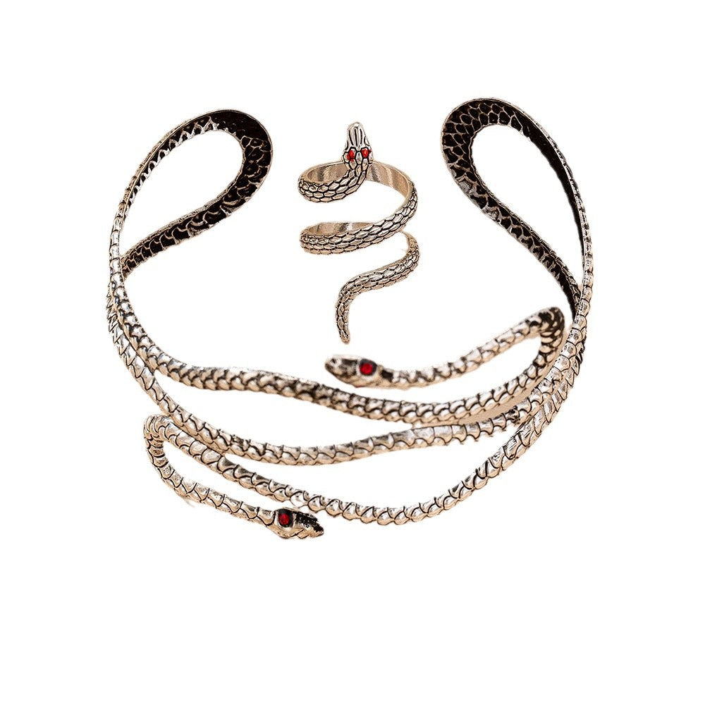 Women's Exaggerated Snake-shaped Dark-style Bracelet