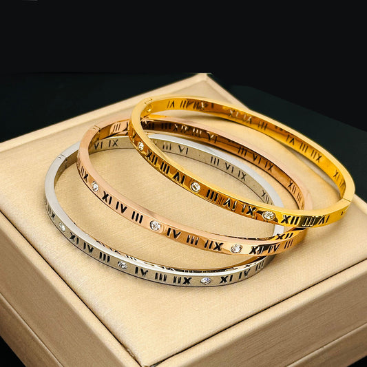 Fashionable And Personalized Roman Character Non Fading Wristband