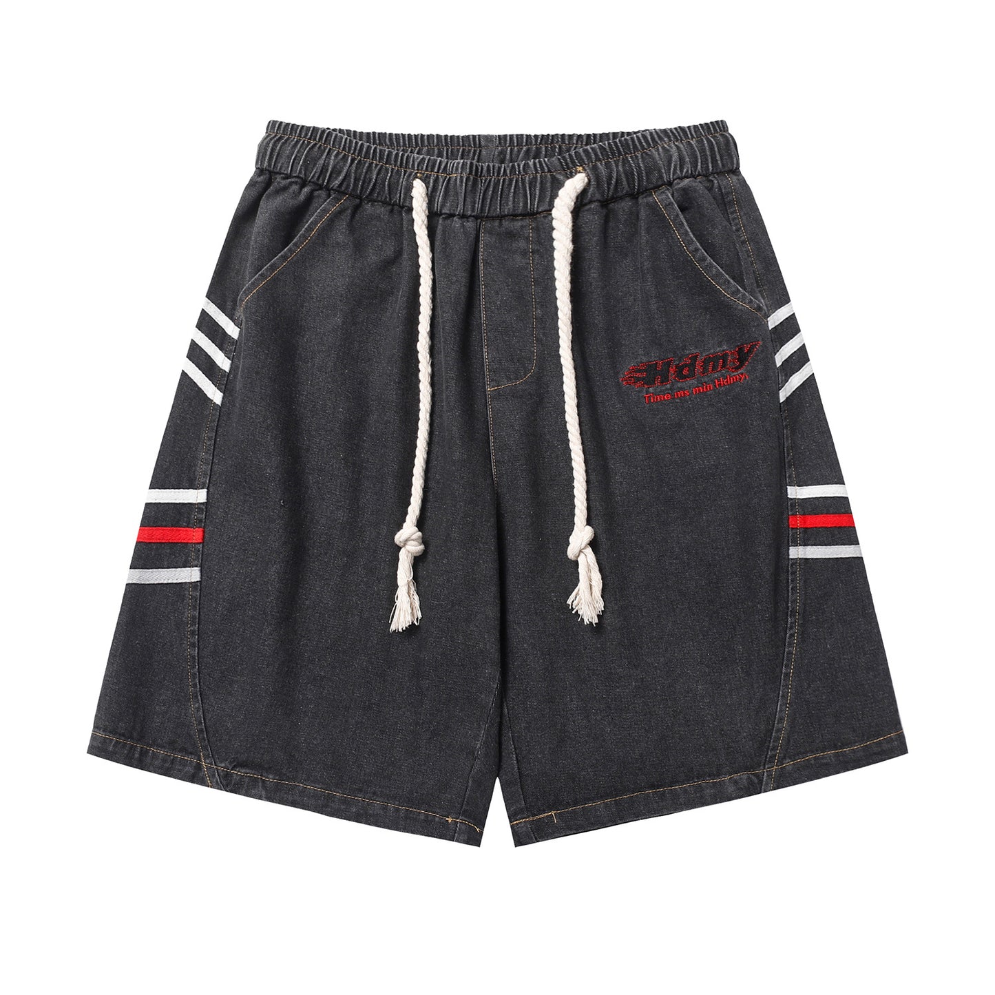 American Washed Design Sense Baggy Denim Shorts
