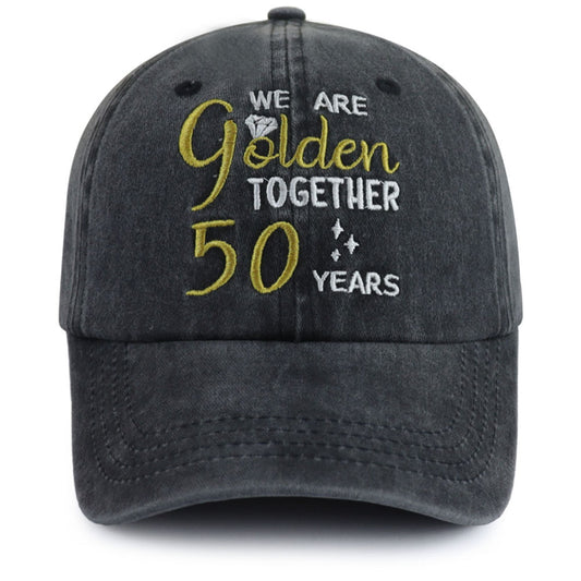 50th Wedding Anniversary Gifts For Couple  Baseball Cap For Men Women, Parents, Grandpa Grandma