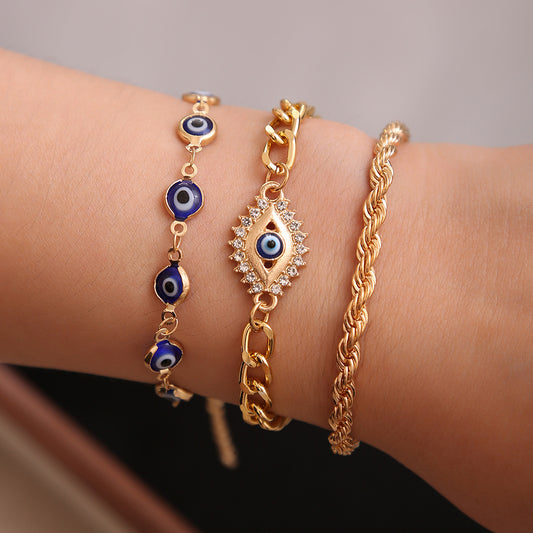 Devil's Eye Style Women's Bracelet Set
